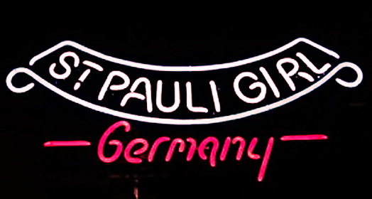 St Pauli Girl Germany Text Neon Sign